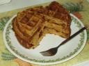 vegan orange basil cornmeal waffles