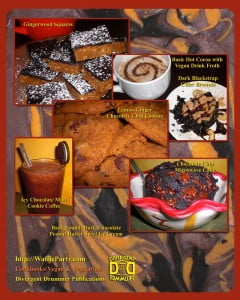 Vegan Chocolate Seduction cookbook back cover Vegan Chocolate Seduction cookbook back cover