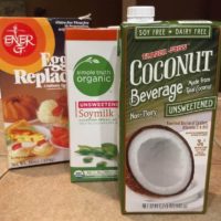 vegan milk and egg substitutes