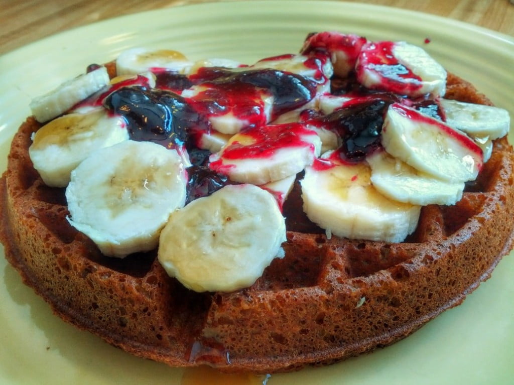 Banana-Almond Gluten-Free Vegan Waffle