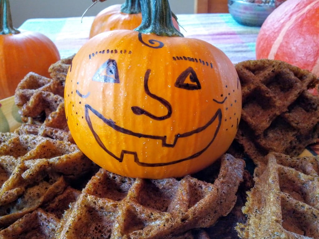pumpkin buckwheat vegan gluten-free waffles 3
